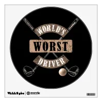 World's Worst Driver WWDa Wall Sticker