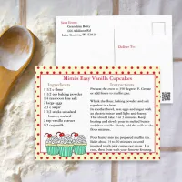 Vanilla Cupcake Recipe Cards