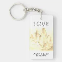*~* "LOVE"  Sepia Crystals Events Weddings SWAG Keychain