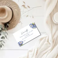 Modern  Floral Wine Raffle Bridal Shower Game Enclosure Card