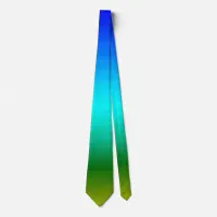 Sea and Sky Blue and Green Gradient Neck Tie