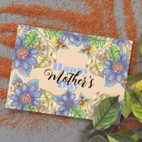 Elegant Charming Colorful Floral Mother's Day  Postcard