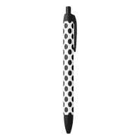 Polka Dotted Black Ink Pen