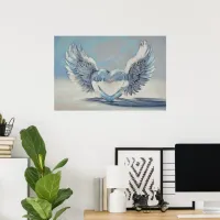 *~* HEART ANGEL WINGS AP78 Artsy Poster