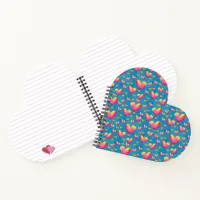 Multicolored Watercolor Hearts Notebook