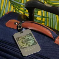 Celtic Knotwork Mandala Personalized Luggage Tag