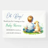 Oh Boy! A Baby and his Dog Baby Shower Banner