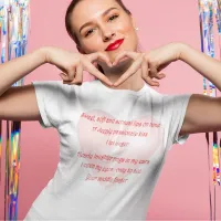 Anti-Love Anti-Valentine's Day poem T-Shirt