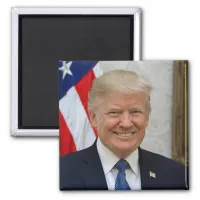 President Donald Trump 2017 Official Portrait Magnet