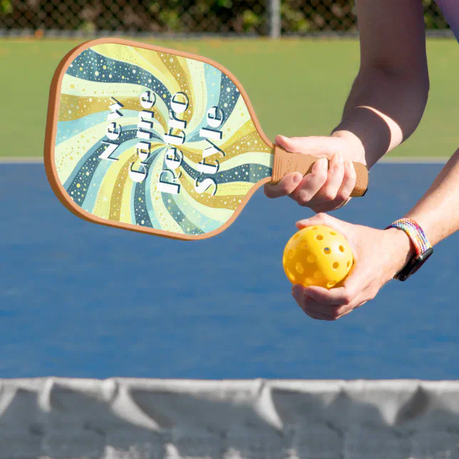 Funky New Game Retro Style Funny Pickleball Paddle