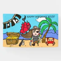 Pirate Themed Birthday Banner