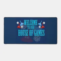 House of Games Fun Board Gamer Statement Desk Mat