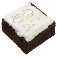 Happy Valentine's Day Together Forever Gold /White Brownie