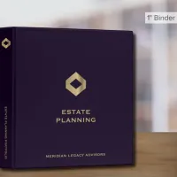 Luxe Estate Planning Portfolio 3 Ring Binder
