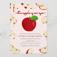 Apple of Our Eye Fall Girl Baby Shower Invitation