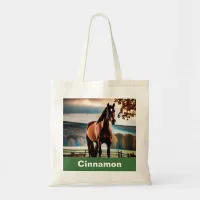 Personalized Horse Photo Create Your Own Stylish Tote Bag