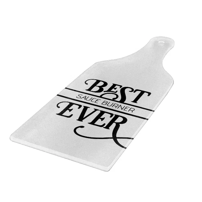 Funny Best Job Title Food Burner Ever Cutting Board