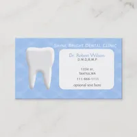 Blue Dental businesscards with appointment card