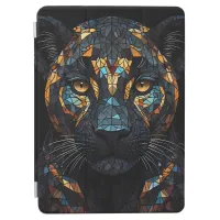 Mosaic Stained Glassed Black Panther Portrait  iPad Air Cover