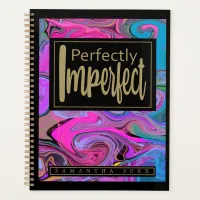 Custom Name Vibrant Liquid Art Planner