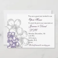 elegant purple Corporate party Invitation