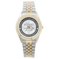 Elegant 75th Diamond Wedding Anniversary Watch