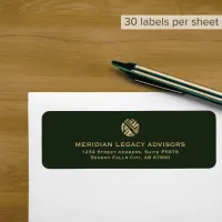 Modern Luxury Business Return Address Labels