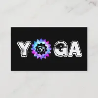 *~* Yoga  Mandala Teacher  Instructor Lotus OM Business Card