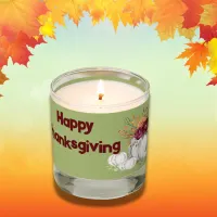 Simple White Pumpkin & Floral Thanksgiving | Scented Candle