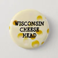Wisconsin Cheese Head Button