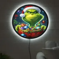 The Grinch prepares for a festive holiday season LED Sign