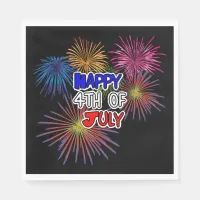 Happy Fourth of July Independence Day Party Napkins