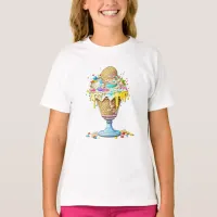 Yummy Whimsical Ice Cream Sundae T-Shirt