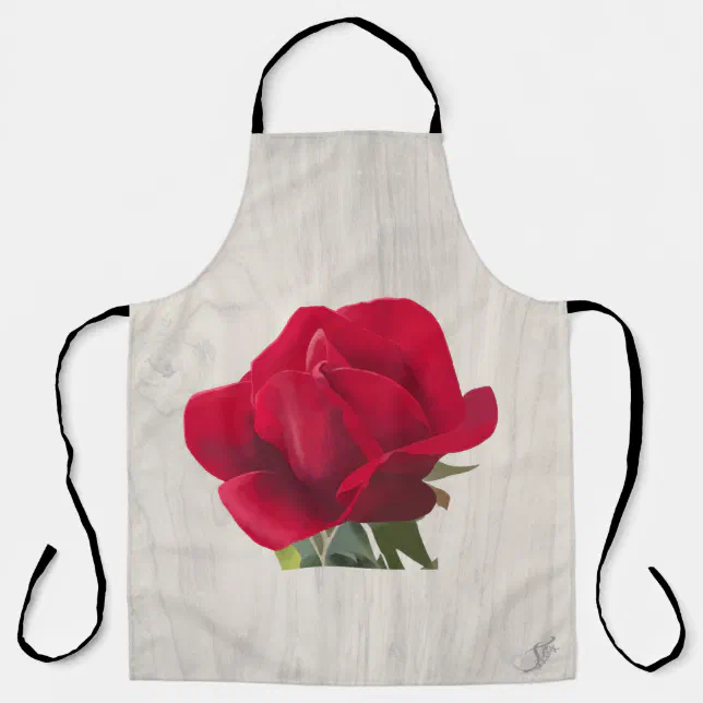 Rose rouge - Red rose  Apron