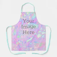 Create Your Own Faux Metallic Iridescent Rainbow Apron