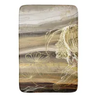 Coffee marble with woman profile bath mat