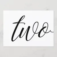 Wedding Table Numbers - Luxe Typography - Black 2