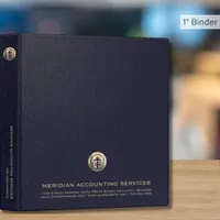 Elegant Gold Seal Accounting Binder