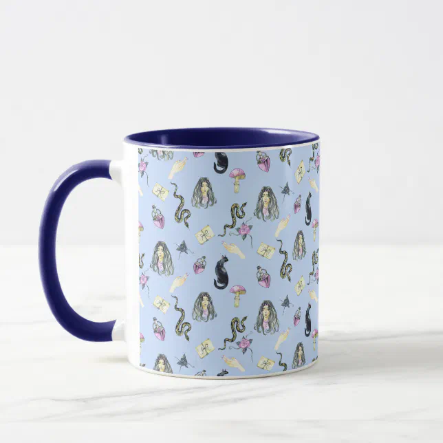 Pastel Gothic Story Pattern Mug