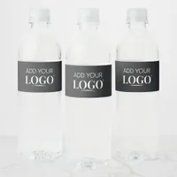 Add Your Business Logo Branded Company Wraparound Water Bottle Label