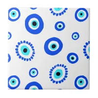 Greek Eye Protect From Evil Lucky Talisman Ceramic Tile