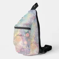 Beautiful Whimsical Colorful Back to School  Sling Bag