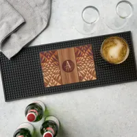 Wood Pattern Bar Mat