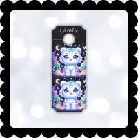 Cute Kids Holographic White Tiger |