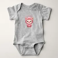 Cute Baby Pig Cartoon Baby Bodysuit