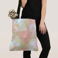 Light Liquid Iridescent Pearlescent Holographic Tote Bag