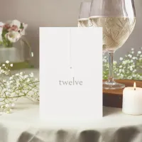 Chic Neutrals Wedding Table Number Powder ID1020