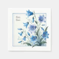 Thumbnail for Bluebells floral flower wedding napkins