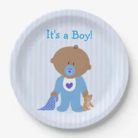 It's a Boy Blue  Baby Shower Paper Plate