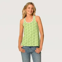 Tank Top - Multiple Spirals on Light Green